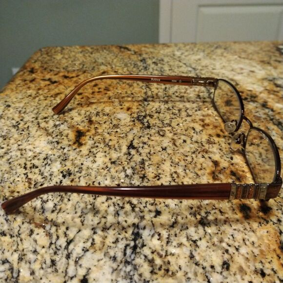 BULOVA “DOHA” Eyeglasses Frame Womens 53-17-135 Brown/Gunmetal Polished CS79 - Picture 9 of 11